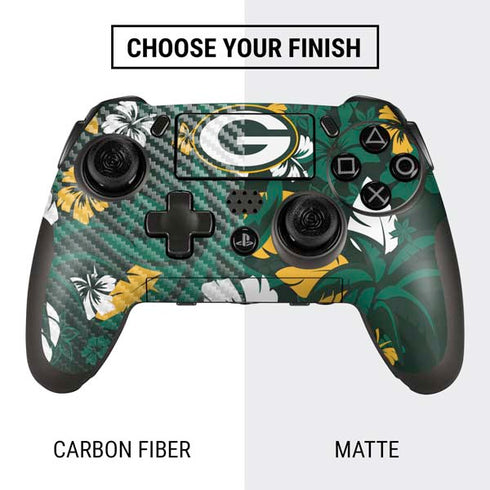 NFL Green Bay Packers Tropical Print PlayStation Scuf Vantage 2 Controller Skin